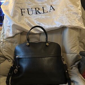 Furla Black Leather Women's Bag